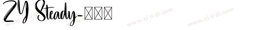 ZY Steady字体转换